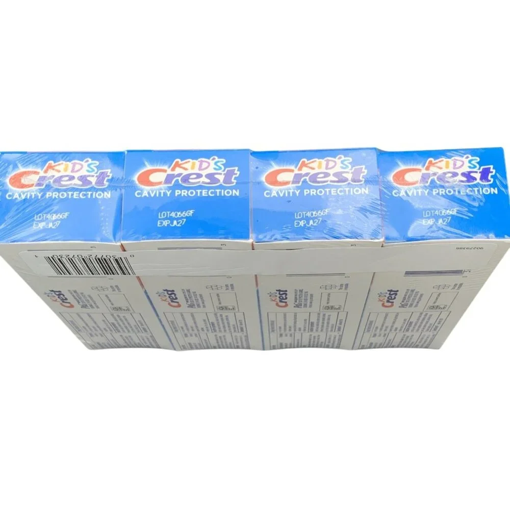 Kids Crest Cavity Protection Fluoride Toothpaste Value 4-Pack Sparkle Fun Flavor